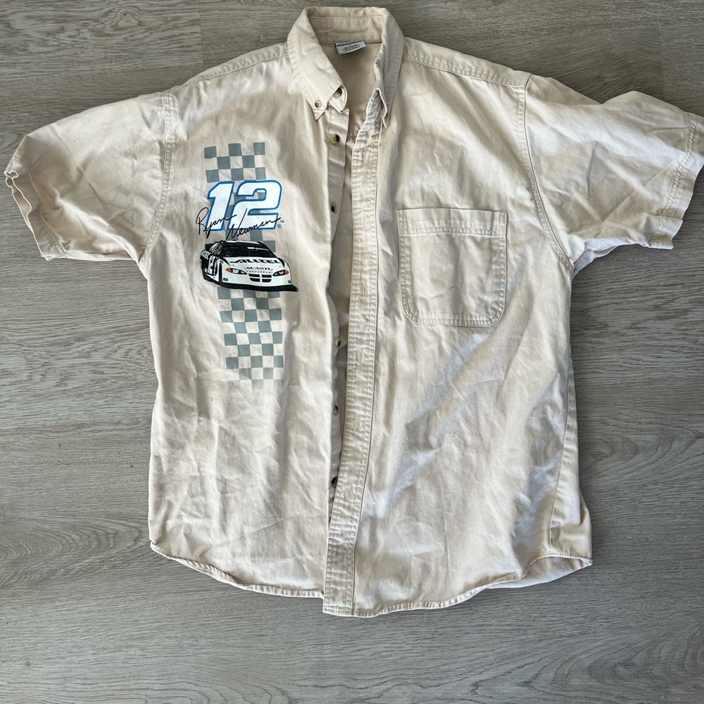 Ryan Newman 12 NASCAR button down shirt